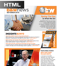 B&W Energy Services - October 2016 Customer Newsletter
