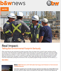 B&W Energy Services - July 2018 Customer Newsletter