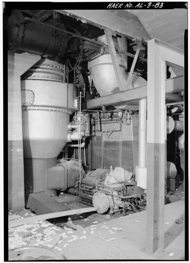Interior of a blast furnace plant